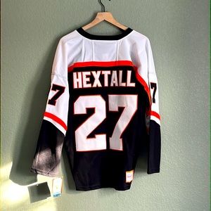 Philadelphia Flyers Jersey, Vintage Throwback #27 Ron Hextall, Men’s Small